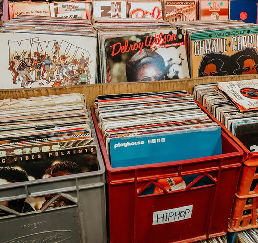 Vinyl record display
