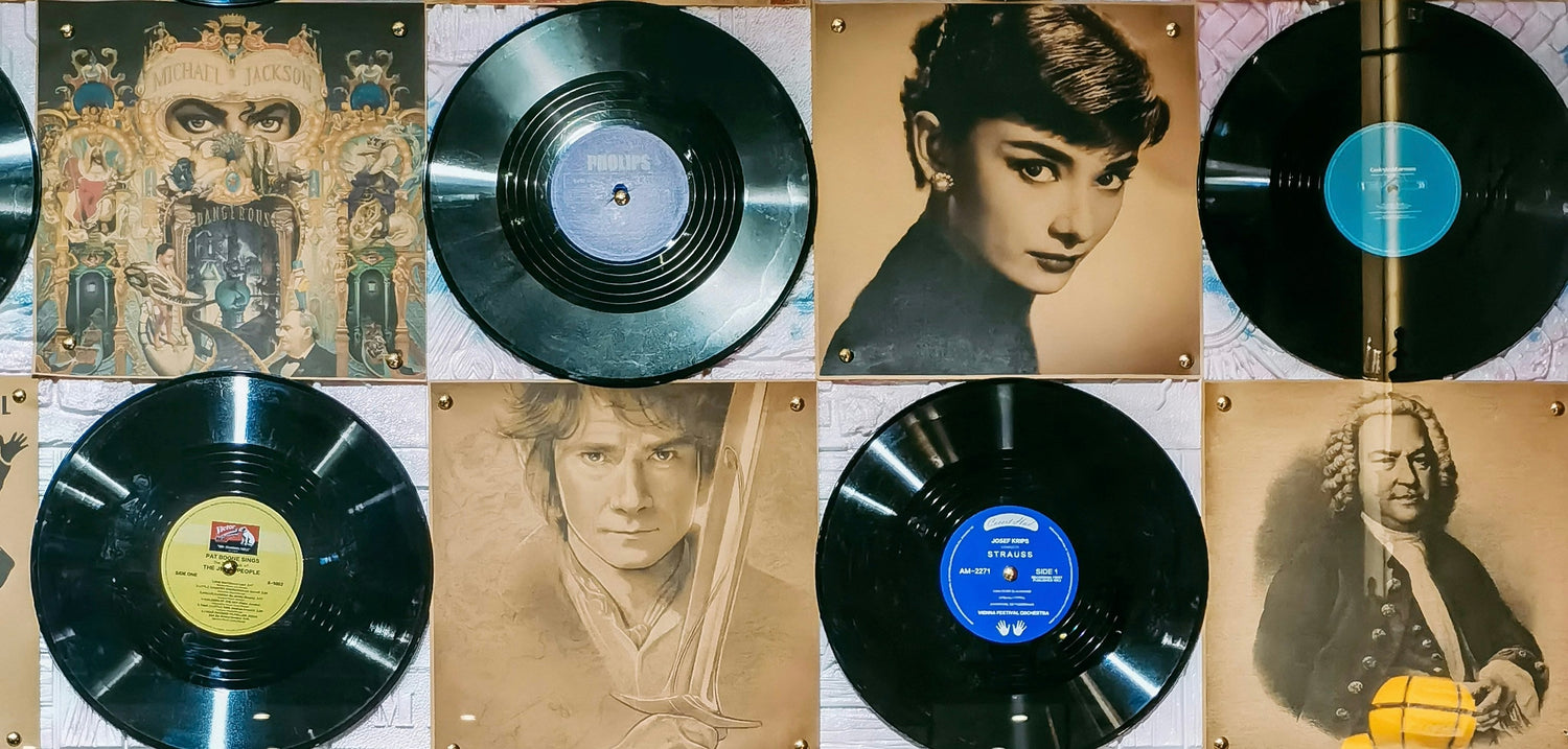 vinyl and poster display