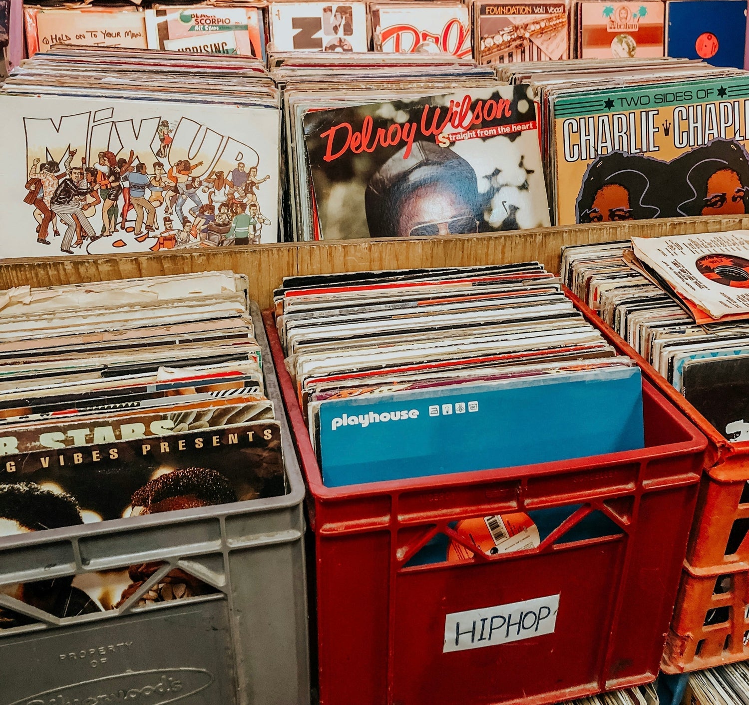 Vinyl record display 