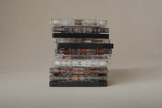 stack of cassettes