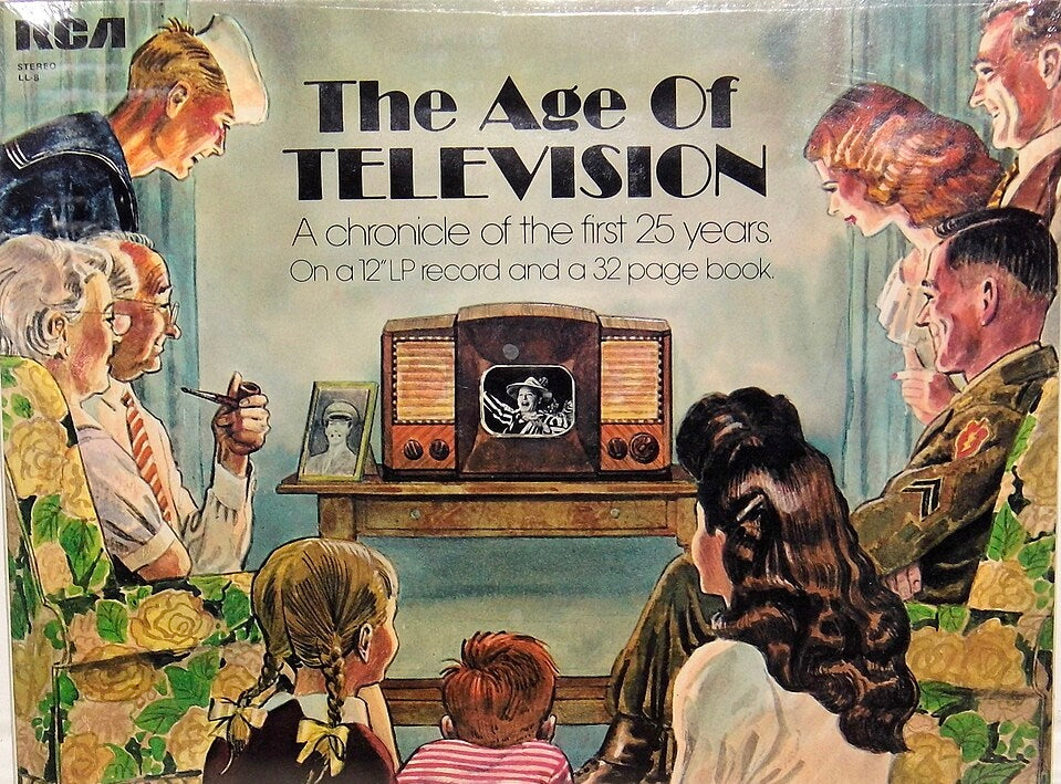 The age of television vinyl record cover 